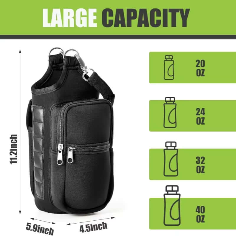 Corpo magnetic water bottle carrier bag with phone pocket