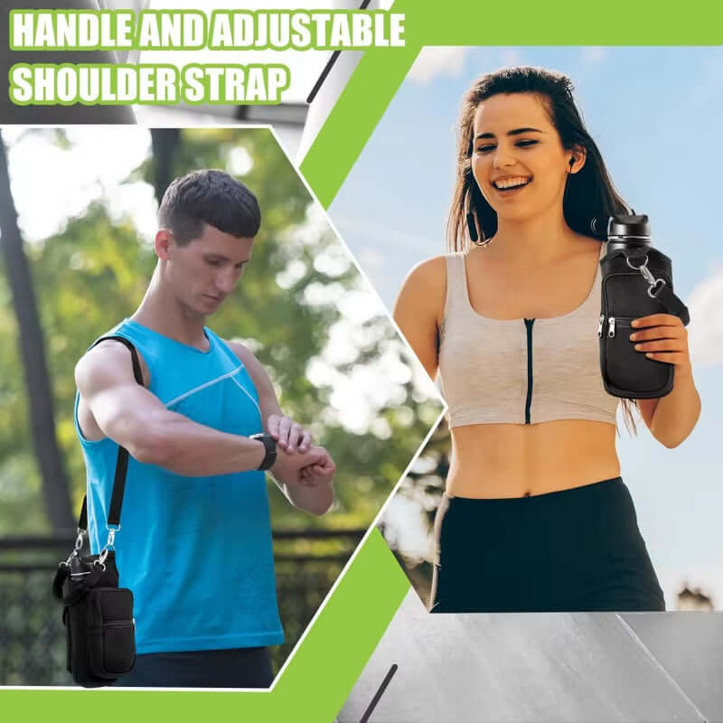 Corpo magnetic water bottle carrier bag with phone pocket