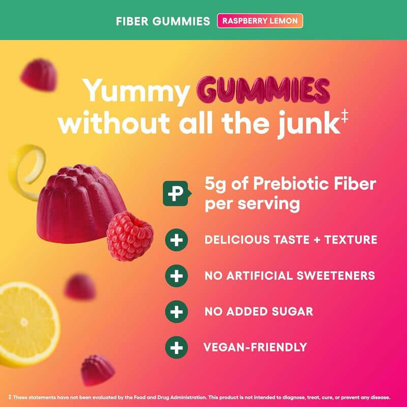 Corpo fiber gummies raspberry lemon vegan